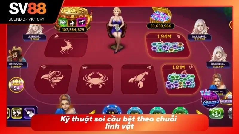 Cách thức soi cầu bệt thông qua chuỗi linh vật