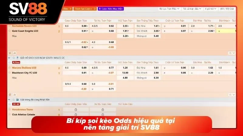 Bí kíp bắt kèo chắc thắng