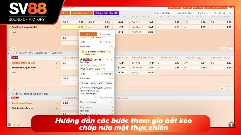 Các bước để tham gia bắt kèo cực dễ