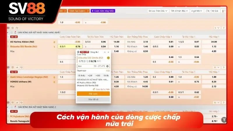 Tìm hiểu về quy trình vận hành của cược chấp