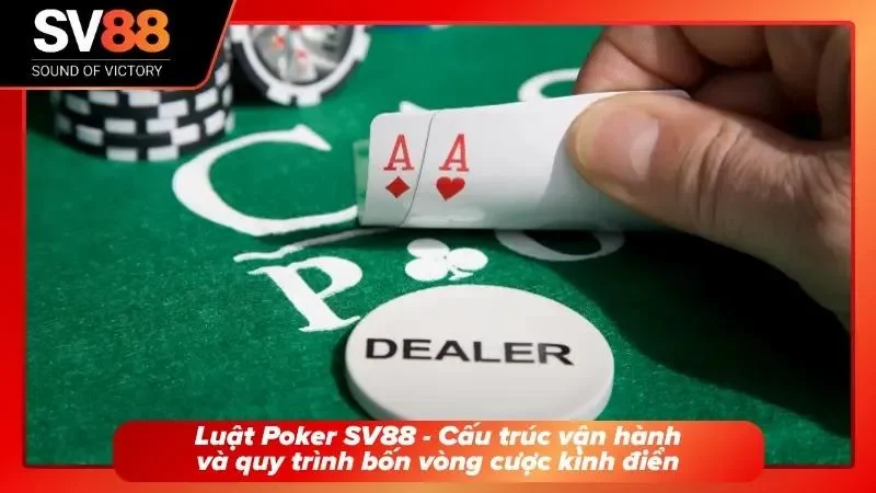 Giao diện bàn cược Poker trực quan với các chip cược